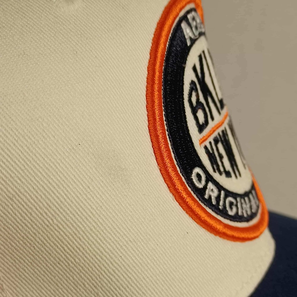 AERO BKLYN New‎ York Original Brand Orange Blue White Baseball Cap Hat - Picture 12 of 12